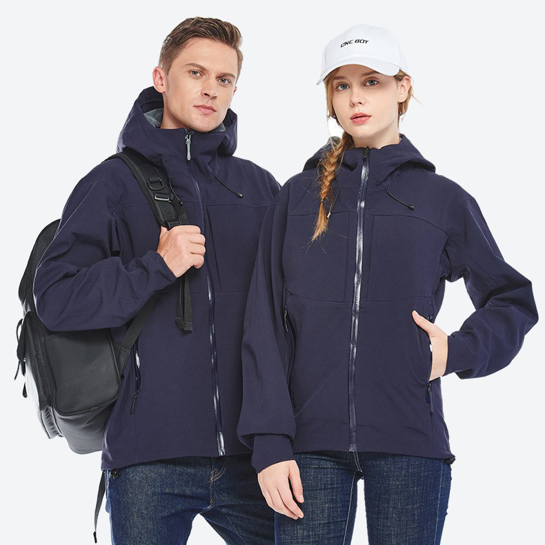 HT015-008 Spring and Autumn Unisex Seam-Taped Single-Layer Jacket