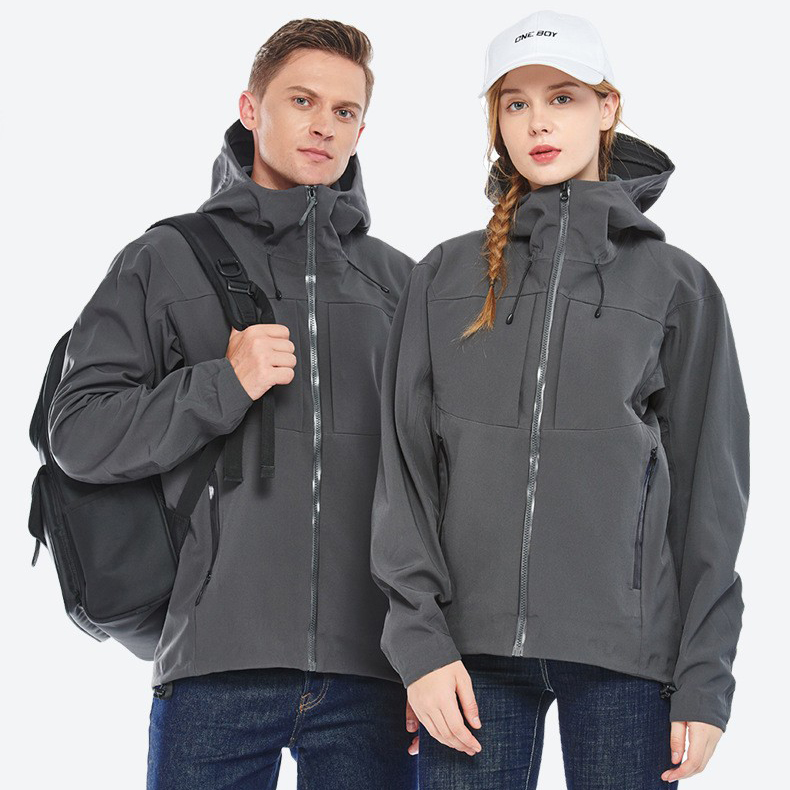HT015-008 Spring and Autumn Unisex Seam-Taped Single-Layer Jacket