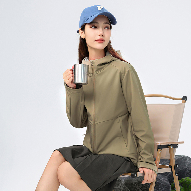 HT048-014 Anta Champion Style Hooded Softshell Jacket for Men and Women