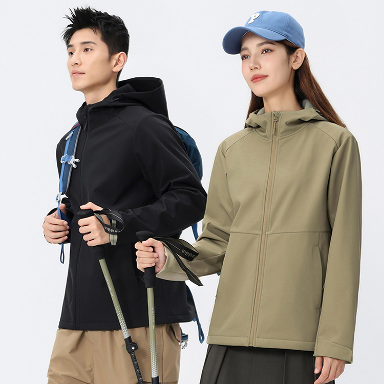 HT048-014 Anta Champion Style Hooded Softshell Jacket for Men and Women