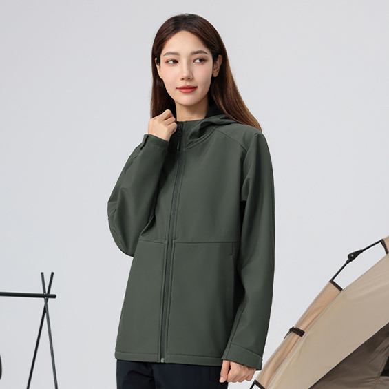 HT048-014 Anta Champion Style Hooded Softshell Jacket for Men and Women