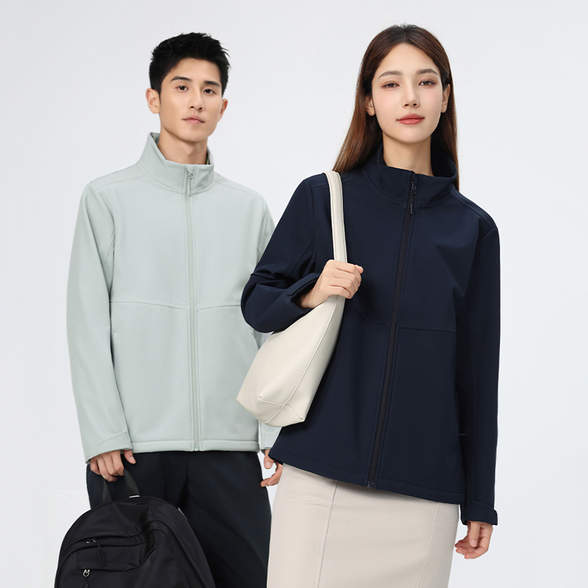HT048-015 Anta Champion Unisex Stand Collar Softshell Jacket