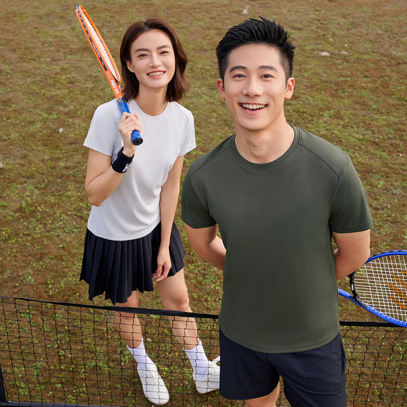 HT042-181 Golf outdoor sports series – super‑conductive quick‑dry technology value short‑sleeve crew‑neck T‑shirt