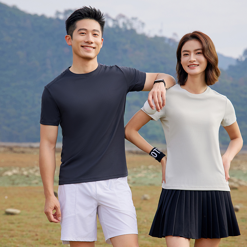 HT042-181 Golf outdoor sports series – super‑conductive quick‑dry technology value short‑sleeve crew‑neck T‑shirt