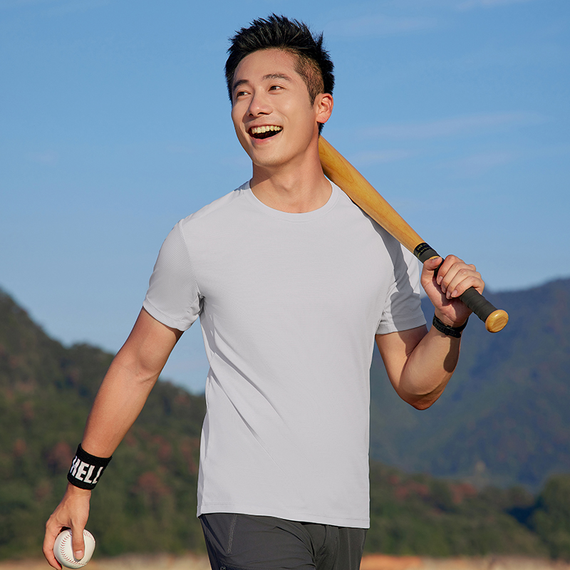 HT042-181 Golf outdoor sports series – super‑conductive quick‑dry technology value short‑sleeve crew‑neck T‑shirt
