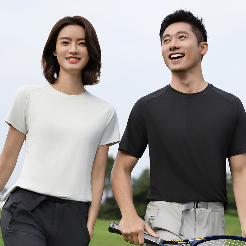 HT042-184 Premium golf sports series – permanent quick‑dry non‑stick short‑sleeve crew‑neck T‑shirt
