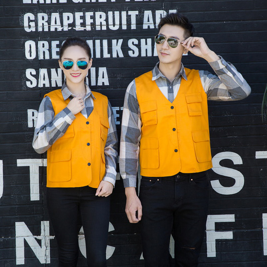 HT045‑659 Snap‑button solid mesh vest