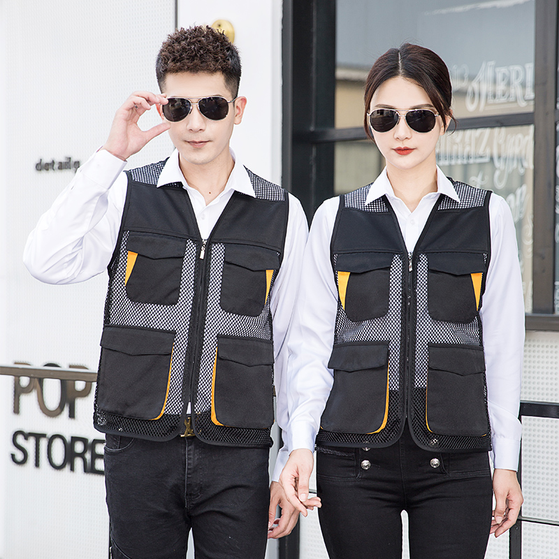 HT045‑664 Colour‑block mesh vest